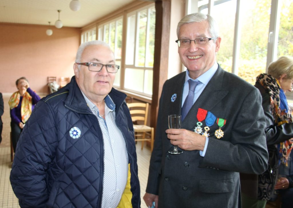Alain Tardif (maire de Tocqueville) et Michel Hainque (conseiller municipal d'Aizier)