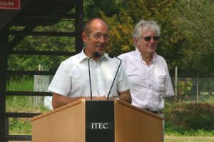 Alain Le Vern (président de la région Haute-Normandie) et Guy Chemin (Président de la CDC de Quillebeur-sur-Seine.